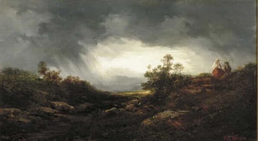 Tempesta crescente sopra un paesaggio collinoso e boscoso - Museum Boijmans Van Beuningen, Rotterdam